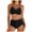 a53-Black, variant on Womens Floral Printed Cheeky Bikini Sets High Cut Swimsuit Sexy Triangle String Tie Cute Bathing Suits(L,Hot Pink)