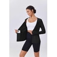 thumbnail image 3 of Pinspark Women's Sun Protection Athletic Jackets with Hood Lightweight Long Sleeve Track Tops Full Zip Up Workout Activewear with Pockets, 3 of 7