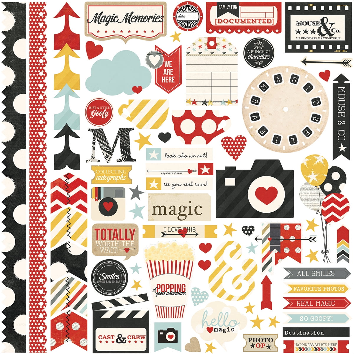 Our Family Cardstock Multi Stickers 12/"X12/"