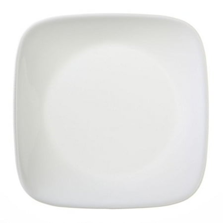 Platinum Small Square Plate - Corelle Square Pure White 6-1/2” Plate (Set of 4)
