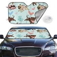 thumbnail image 2 of Balery Cute Pug Dogs Print Car Windshield Sun Shade,Windshield Sunshade for Car Pickup Truck SUV Accessories-Medium, 2 of 7