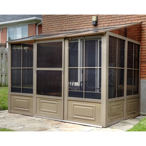 Gazebo Penguin All Season Add-A-Room 16 Ft. W x 10 Ft. D Aluminum Wall-Mounted Gazebo by Gazebo Penguin