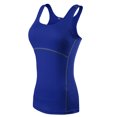 thumbnail image 1 of TOPTIE Yoga Racer Back Tank Top, Athletic Compression Tank, Junior-Blue-L, 1 of 6
