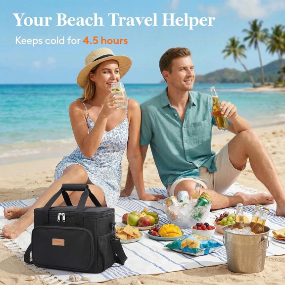 NDIUG-Insulated Lunch Box for Men, Lunch Bag Cooler Women, 32-Can 20L