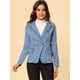 thumbnail image 3 of Chaquede mezclilde oficide trabajo de manlarcon solade jeans pamujer con bolsillos Bebe azul L, 3 of 6