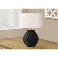 thumbnail image 5 of Lighting, 25"H, Table Lamp, Black Concrete, Ivory / Cream Shade, Contemporary, 5 of 8