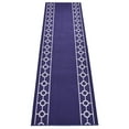 thumbnail image 1 of Custom Size Runner Rug Skid Resistant Backing Bordered Rug Runner Chain Border Navy Blue Color Cut to Size Roll Runner Rugs By Feet Customize in USA Facility, 1 of 7