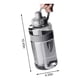 thumbnail image 2 of Bote de agua 1.5 litros botella para agua deportiva portatil color gris, 2 of 5