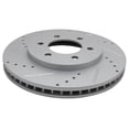 thumbnail image 5 of Geelife Front Rear Posi Ceramic Brake Pad Performance Drilled Slotted Rotor Kit, 5 of 7
