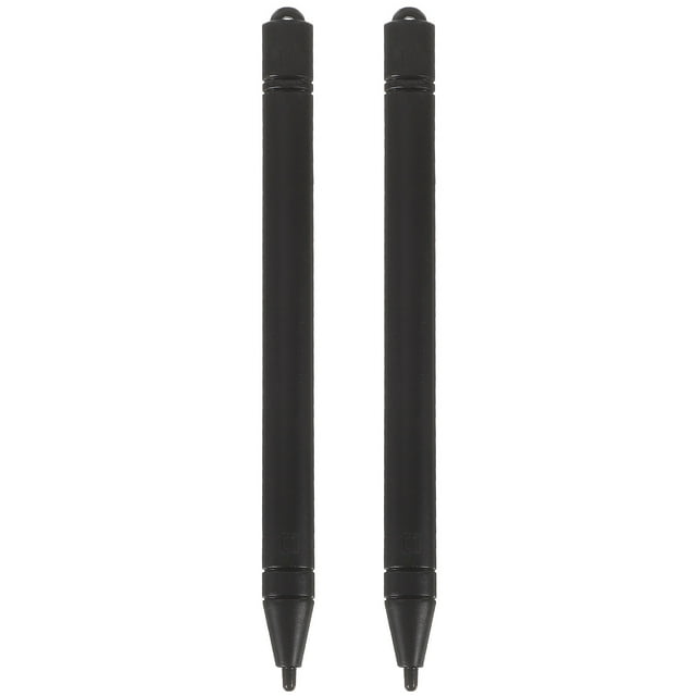 2 Pcs Universal LCD Tablets Pen Digital Stylus Painting Digital Touch Pen in black, compatible with capacitive touch screen devices. Ideal for precise notes, graphic sketches, magazine editing, drawing, and design tasks. Suitable for artists, students, and office professionals.