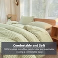 thumbnail image 5 of NSNLGSGC Sage Green Plaid Queen Comforter Set, 3-Piece Bedding Set, 5 of 7