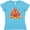 Aqua, variant on Inktastic Thanksgiving Cute Football Turkey Women's V-Neck T-Shirt
