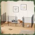 thumbnail image 2 of Renwick 31.5" Tall Foldable Dog Playpen Panels with Door, 8 Panels, Black, 2 of 9