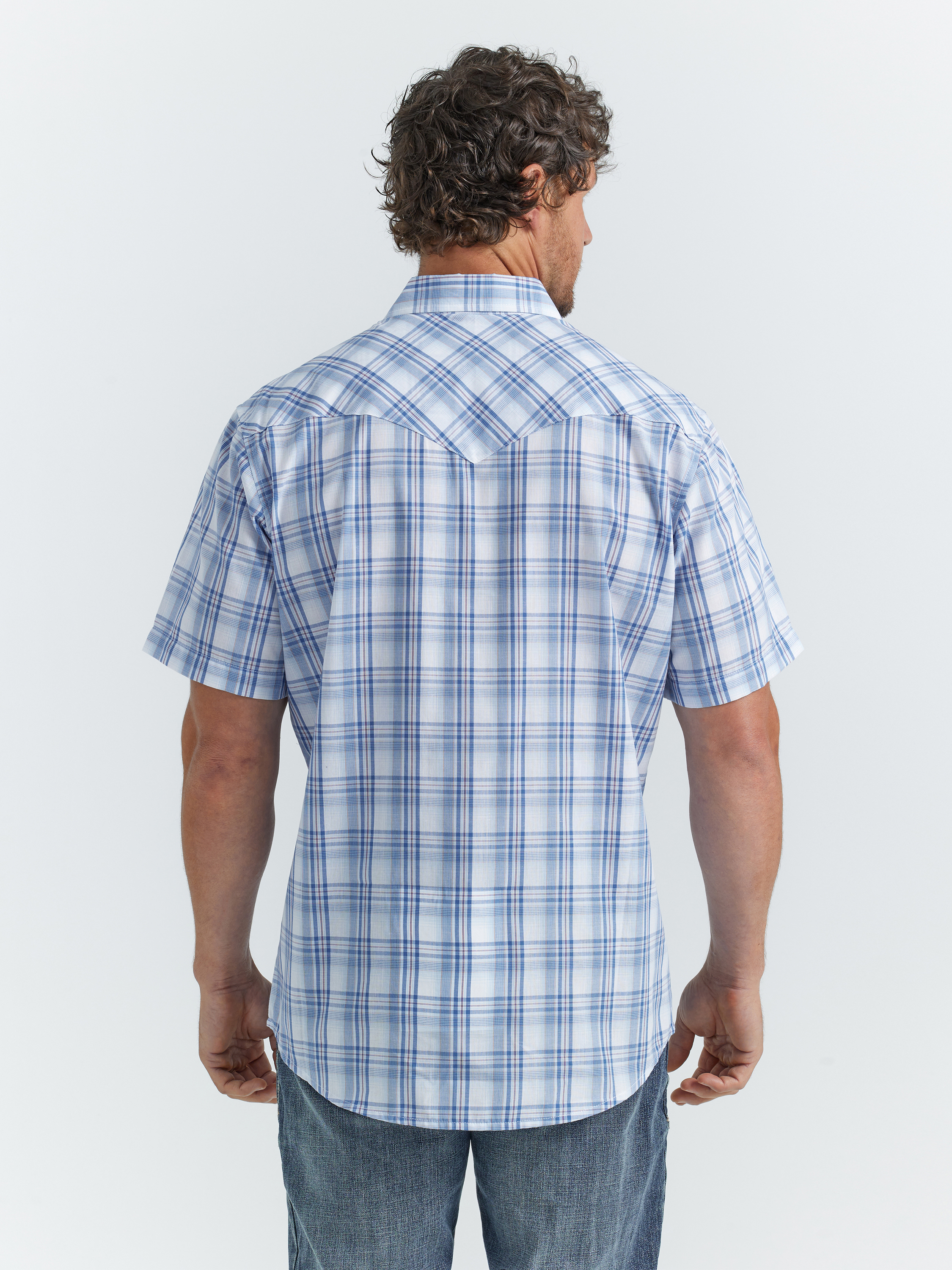 Wrangler® Men's and Big Men's Regular Fit Short Sleeve Western Shirt, Sizes S-5XL