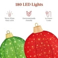 thumbnail image 5 of Best Choice Products 2pc Lighted Pop-Up Christmas Ornaments Outdoor Holiday Decoration w/ 180 LED Lights - Red/Green, 5 of 8