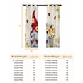 thumbnail image 6 of Fsddascl Gnomes Blackout Curtains for Bedroom/Living Room, Thermal Insulated Kitchen Curtains, White Yellow Daisy Floral Country Garden Floral Grommet Darkening Window Treatment Drapes 52"x84"x2, 6 of 6
