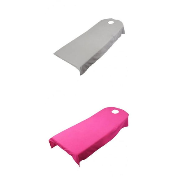 Red/ Gray Toweling Couch Cover Massage SPA Bed Couches Sheets With Hole