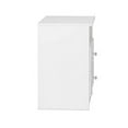 thumbnail image 3 of Prepac Astrid Modern Bedroom Nightstand, 2-Drawer, Crystal White, 3 of 10