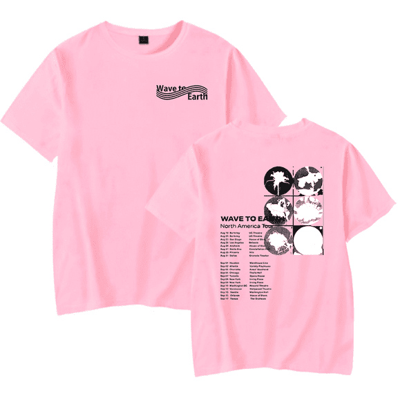 Wave To Earth Merch T-Shirt 2024 North America Tour Tee Men Women Merch T Shirts Summer Short Sleeve Casual Streetwear Tops