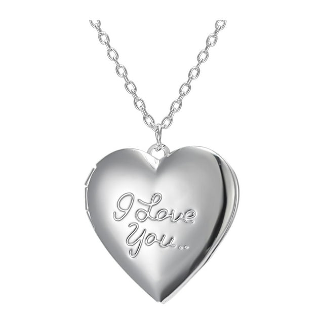 Foto Locket Colr Sostiene Imágenes Decoración Diseño Taldo Amor Corazón Medallones Joyería Vintage Marco s Colgante para Regalo Letras Sunnimix marco de fotos
