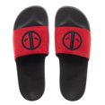thumbnail image 2 of Deadpool Vegan Suede Slide Sandals-Size 5-6, 2 of 6