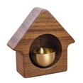 thumbnail image 2 of Joernso Wood House Brass Shopkeepers Bell Loud Sound Front Door Bell Wind Chime Magnetic Door Opening Doorbell Home Office Shop Entrance Decoration, 2 of 7