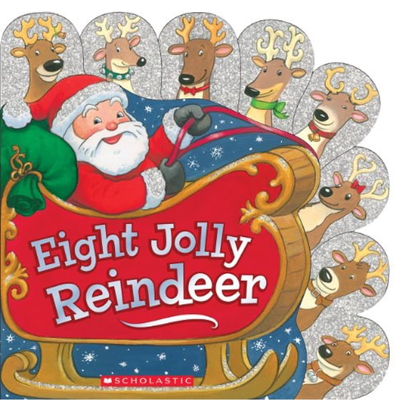 Pre-Owned Eight Jolly Reindeer (Board book) 054565145X 9780545651455