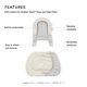 thumbnail image 2 of Cojín Stokke Nomi Nordic Grey Sand para silla y trona, 2 of 6