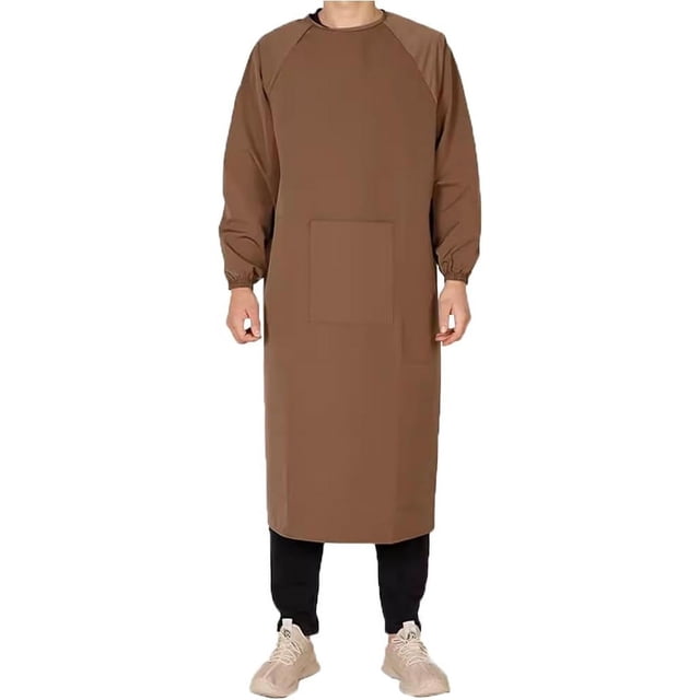 Tablier de Cuisine à Manches Longues Imperméable pour Adultes