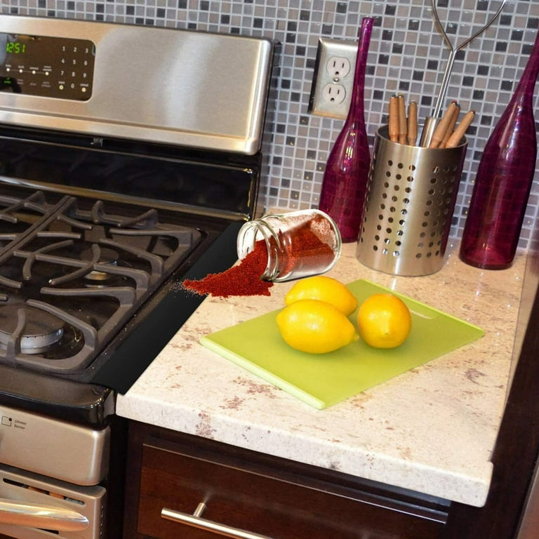 These stove gap covers will keep your kitchen so much cleaner