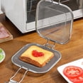 thumbnail image 2 of Sandwich Cage Toaster Sandwich Clip Sandwich Racks Breakfast Sandwich Maker Grill Press Grilled Cheese Maker Panini Press Stainless Steel Toaster Accessory Kitchen Utensils., 2 of 9