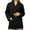 Black, variant on Panda Uniform by HeedFit Women's 32" Medical Lab Coat, Snap Front, Notched Lapel, 2XL, Teal