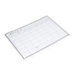 Whiteboard Sticker 42.5x30cm Magnetic Reusable Easy Cleaning Weekly Grid Pattern Dry Erase Board