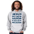 thumbnail image 5 of Jesus Is My Savior Not My Religion Hoodie Sweatshirt Women Men Brisco Brands S, 5 of 6