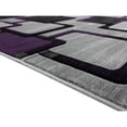 thumbnail image 3 of MDA Home Orelsi Gray/Purple Contemporary Polypropylene Area Rug - 6'9" x 9'6", 3 of 5