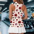 thumbnail image 6 of Uorisanigo Ladybug Womens Hiking Running Workout Tops Size L Fashion Versatile Women's Sleeveless Golf Tennis Shirts Heart-Shaped Zip Up Collar Workout Tank Tops, 6 of 7