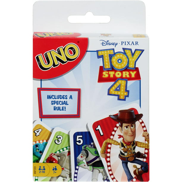 Uno Disney Pixar Toy Story Themed Card Game For 2 10 Players Ages 7y Walmart Com Walmart Com
