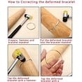 thumbnail image 4 of NIUPIKA Wood Bracelet Mandrel Bangle Shaper Tool, Round Jewelry Making Kit, 4 of 5
