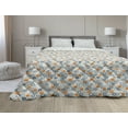 thumbnail image 1 of Geometric Down Alternative Comforter, Abstract Stripes and Circles Retro Design Inspirations in Colorful Illustration, Microfiber Quilt for All Season, 5 Sizes, Multicolor, by Ambesonne, 1 of 3