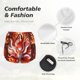 thumbnail image 4 of Balery Red Sun Flame Fox Pantalones cortos deportivos para mujer con forro y dos bolsillos, elásticos, para entrenamiento, gimnasio, yoga-XX-Large, 4 of 7
