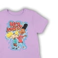 thumbnail image 4 of Nickelodeon Women's Shirt, Graphic Print Curved Hem Cartoon Gerald and Hey Arnold T-shirt Lilac – S, 4 of 5