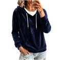 thumbnail image 2 of Miqool Womens Velour Pullover Hoodies Fall Winter Casual Loose Fit Drawstring Long Sleeve Sweatshirt Tops, 2 of 6