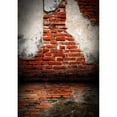 thumbnail image 2 of EREHome Tissu Polyester 5x7ft Toile de Fond Photographie Rouge Vintage Mur de Briques Accessoires Photo pour Studio de Photographie, 2 of 2