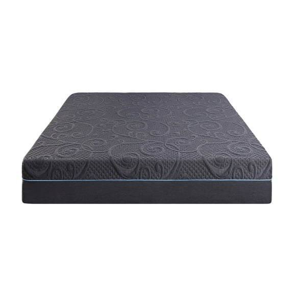 Miekor Furniture 11-inch Queen Size Bed Mattress Gel-Infused Memory Foam Hybrid Mattress, Dark Gray, Mattress in a Box MK0028