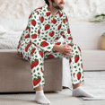 thumbnail image 7 of Daiia Strawberry for Men's Long-Sleeved Pajama Set – Soft & Comfortable Sleepwear Button-Up Pajamas Cozy Lounge Wear-Medium, 7 of 7