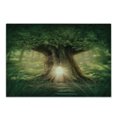 thumbnail image 1 of Spring Cutting Board, Tree of Life Themed Arrangement with Thirving Jungle Season Nature Print, Decorative Tempered Glass Cutting and Serving Board, in 3 Sizes, by Ambesonne, 1 of 2