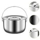 thumbnail image 5 of Olla para cocinar, olla para acampar, olla para guisar, olla para sopa con tapa y asa, recipiente para aceite 25 litros, 5 of 9