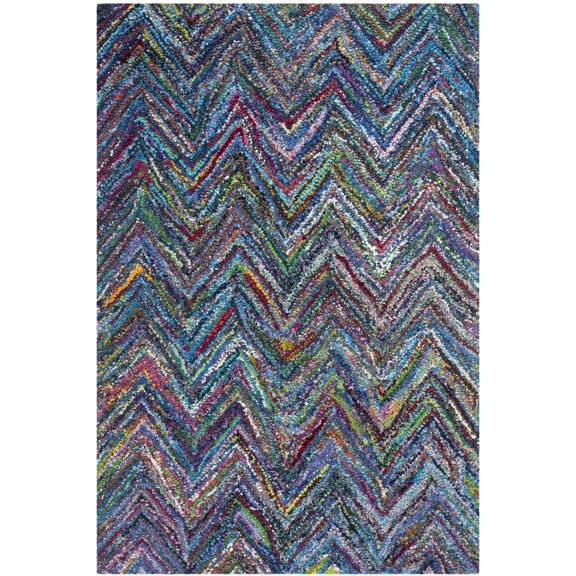 SAFAVIEH Nantucket NAN141C Handmade Blue / Multi Rug
