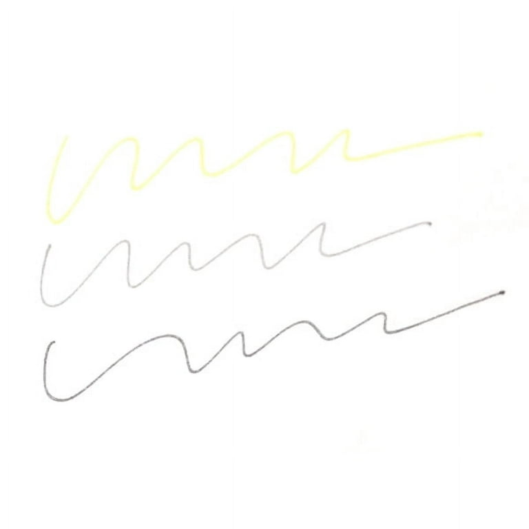 3 Pack of NOTED by Post-it Pen Set 3 Felt Tip Colored Yellow Grey Dark Case  6