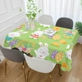 thumbnail image 4 of Coolnut Easter Bunny Egg Chick Rectangle Tablecloth Spill-Proof Polyester Table Cloth Table Cover for Kitchen Dining Picnic Holiday Party Decoration,54"x54", 4 of 7